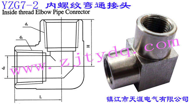 YZG7-2 ���ݼy��ͨ���^Inside Thread Elbow Pipe Connector
